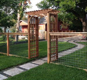 Custom Fence built by BC Fence in Austin, Texas.