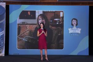  Jenna Lisonbee speaks about her mother & founder of Foundation 4Life, Bianca Lisonbee. Hyderabad, India. February, 2025.