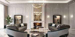 Living room and lighting, "Elegant Project" by Sevensedie