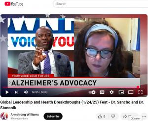 Armstrong Williams Interview of Dr. Mateja de Leonni Stanonik about Alzheimer's.