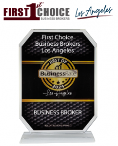 BusinessRate's Best of 2024 Los Angeles Award for #1 Top Business Brokerage Presented to First Choice Business Brokers Los Angeles