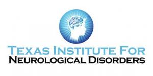 Logo for Texas Institute for Neurological Disorders with seal and name.