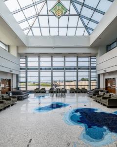 Terrazzo design: topographical map of Madison, Wisconsi