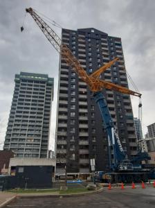 Sarens working in Hamilton, Ontario