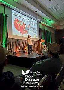 Crop Disaster Recovery informing all Beekeepers at the North American Honey Bee Expo about necessary programs and deadlines to stay focused on.