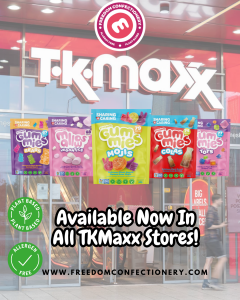 TK Maxx UK Welcomes Freedom Confectionery's Range of Allergen-Free, Vegan Treats to Store Shelves