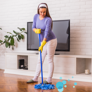 San Diego housekeeper cleaning