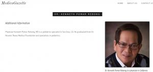Dr Kenneth Rebong Profile on MedicoGazette