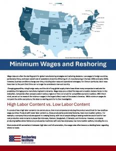 Minimum Wages in America Research