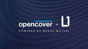 Illustration of OpenCover and L1's bespoke portfolio cover, designed for family offices, high-net-worth individuals, and asset managers to mitigate protocol risk in onchain portfolios. The image highlights Nexus Mutual as the underwriter, reinforcing its 