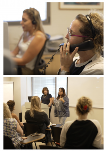 Group of people in a classroom
