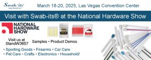 Visit with Swab-its/Super Brush at the National Hardware Show in Las Vegas 2025