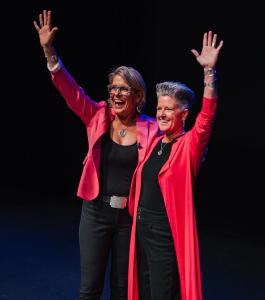 Jill Osur and Lisa Orrell are the unique Dynamic Duo Leadership Keynote Speakers