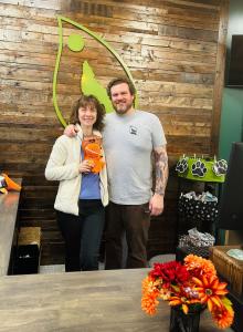 Our wonderful EarthWise Pet store owners, Angie and Aaron Green