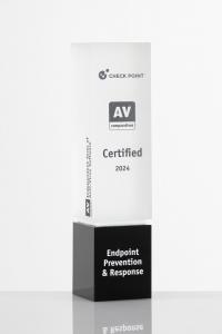 Trophy with the inscription Check Point Certified 2024 Endpoint Prevention & Response