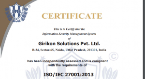 ISO 27001 Certificate