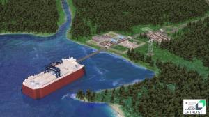 Image of the projected future design of nuclear power barges, the sort of novel technology this AI capability will be used to accelerate. The images are kindly licenced for use by Lucid Catalyst. 