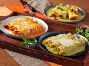 Demeter's Pantry plated Enchiladas