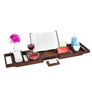 Estala Luxury Bamboo Bath Caddy Tray