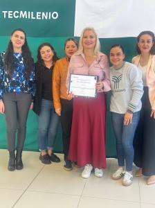 Hazel Ortega and the inspiring young leaders at Tec Milenio Cuautitlán Izcalli, sharing her story in the framework of International Women’s Day. A powerful moment of mentorship and empowerment, encouraging students to embrace their potential and shape their own futures.