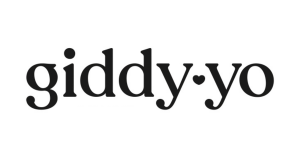 Giddy Yo Logo, black and white