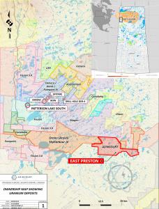 Figure 2: Project Location – Western Athabasca Basin, Saskatchewan, Canada