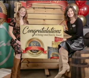 Riana Brennan and Julie Smear recognized at Mount Pleasant Magazines, Best-of Issue Celebration.