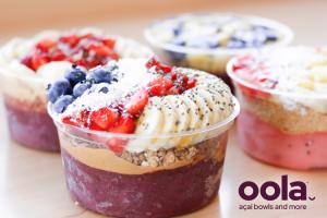 Açaí Bowls with Purple Logo