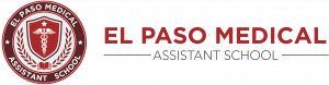 El Paso Medical Assistant School logo, seal with name typed out