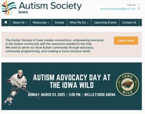 Iowa Wild, Autism Society of Iowa & TravelingWiki Hold Autism Awareness Hockey Game in Des Moines, Iowa on Mar 23, 2025