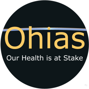 OHIAS logo stands for Our Health Is At Stake