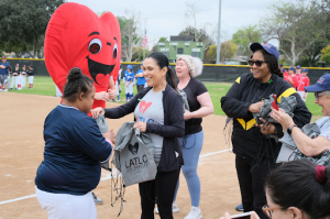 Lyndsey Ingram with Griselda Rodriguez, LATLC's 2025 President-Elect at The Los Angeles Trial Lawyers Charities ninth-annual Buddy Ball in Long Beach