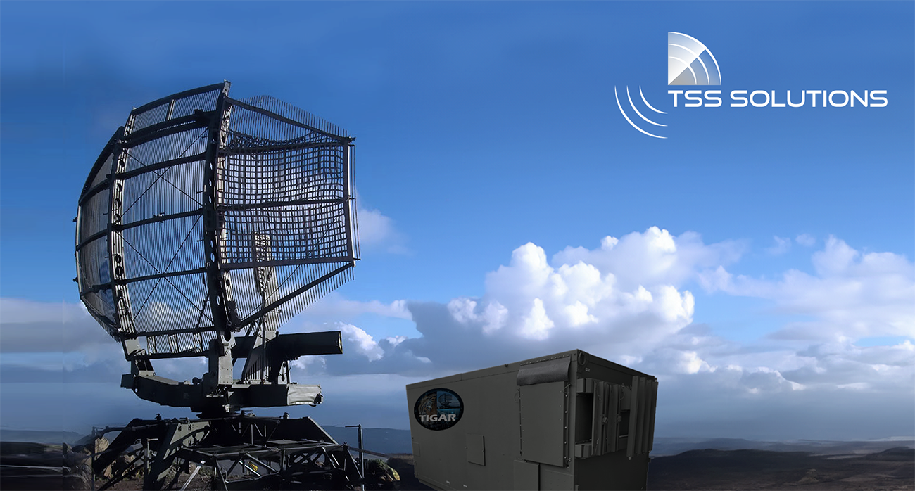 TIGAR radar antenna and operator shelter