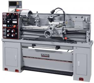 picture of a King 14x40 lathe with DRO installed