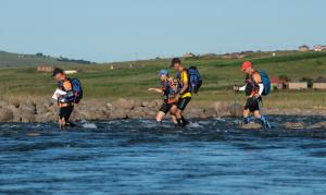 Trekking in the ARWS Africa Series can involve river crossings