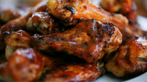 A plate of wings