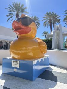 Sunny the Duck Sculpture by Duck World on Lincoln Road, Miami Beach