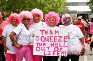 Voices United: Women display vibrant spirit and solidarity at Sisters Network's annual health walk, advocating for Black women's breast health