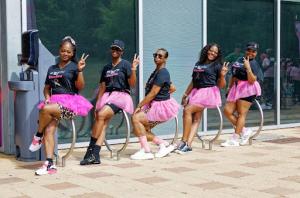 Sisters Network® Inc. and Black Girl Vitamins supporters strike a pose, celebrating unity and wellness at the 15th Annual Stop The Silence event in Houston