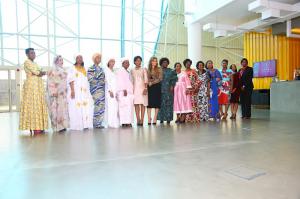 Family photo of Merck Foundation First Ladies Initiative (MFFLI) Summit 2019 (L to R) H.E. First Ladies of Burundi, Mauritania, Guinea Conakry, Sierra Leone, Gambia, Niger, Malawi, Merck Foundation CEO, Mozambique, Zimbabwe, Central African Republic, Cong