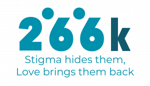 The 266K Project logo contains 2 hidden semicolons, which indicates that the author could have stopped, but instead continued on. It represents those who support mental health or have dealt with suicide themselves.