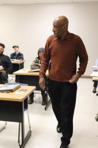 Master Electrician Wille A. Ellis is the instructor for the class. Photo by Dillian West.