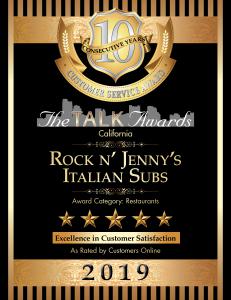 Rock n' Jenny's plaque 1