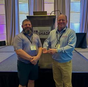 Joe and Jason with the Top Sales Award
