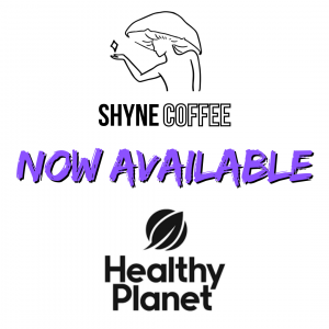 healthy planet and shyne coffee logos