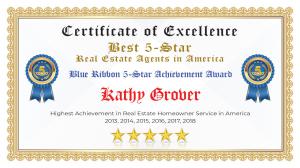 Kathy Grover Certificate of Excellence Highland Village TX