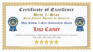 Lisa Carver Certificate of Excellence Canton GA