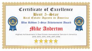 Mike Anderton Certificate of Excellence Turlock CA