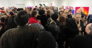 Art enthusiasts gather at the Kate Oh Gallery for Marko Stout's latest exhibition, immersing themselves in a fusion of luxury and contemporary art.