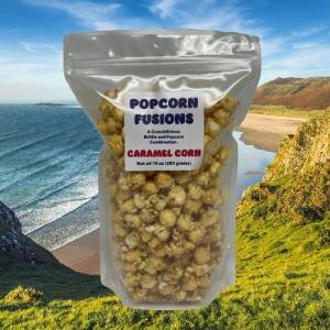 Popcorn Fusions Caramel Corn by Granny's Confections Handmade Peanut Brittle and Caramel Popcorn